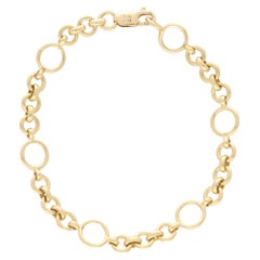 Vintage Tiffany & Co. Open Link Chain Bracelet Set in 18k Yellow Gold