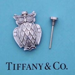Vintage Tiffany & Co. Owl Sterling Silver Perfume Bottle