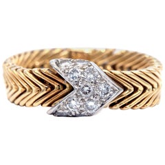 Retro Tiffany & Co. Paloma Picasso 18 Karat Diamond Ring