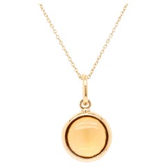 Vintage Tiffany & Co. Paloma Picasso 18K Gold & Citrine Dot Pendant Necklace