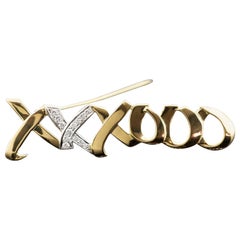 Tiffany & Co. d'epoca. Paloma Picasso Spilla con diamanti incastonati Circa 1980