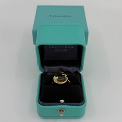 Vintage Tiffany & Co. Paloma Picasso Olive Yellow Citrine 18k Yellow Gold Ring