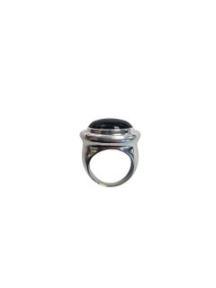 Vintage Tiffany & Co. Paloma Picasso Sterling Silver Onyx Ring #24697
