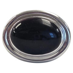 Vintage Tiffany & Co. Paloma Picasso Sterling Silver Onyx Ring #24697