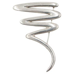 Vintage Tiffany & Co. Paloma Picasso Sterling Silver Scribble Brooch