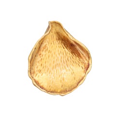 Vintage Tiffany & Co Pendant Rose Petal Angela Cummings 18k Yellow Gold c1979