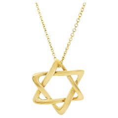 Vintage Tiffany & Co. Peretti Star of David Pendant in 18k Gold