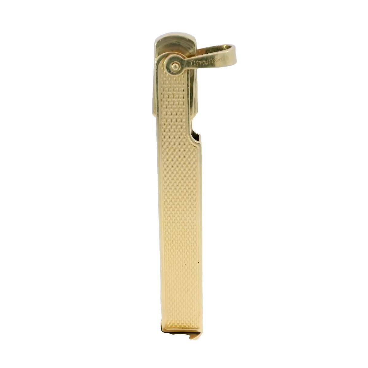 Vintage 14K Yellow Gold Tie Clip 2.6