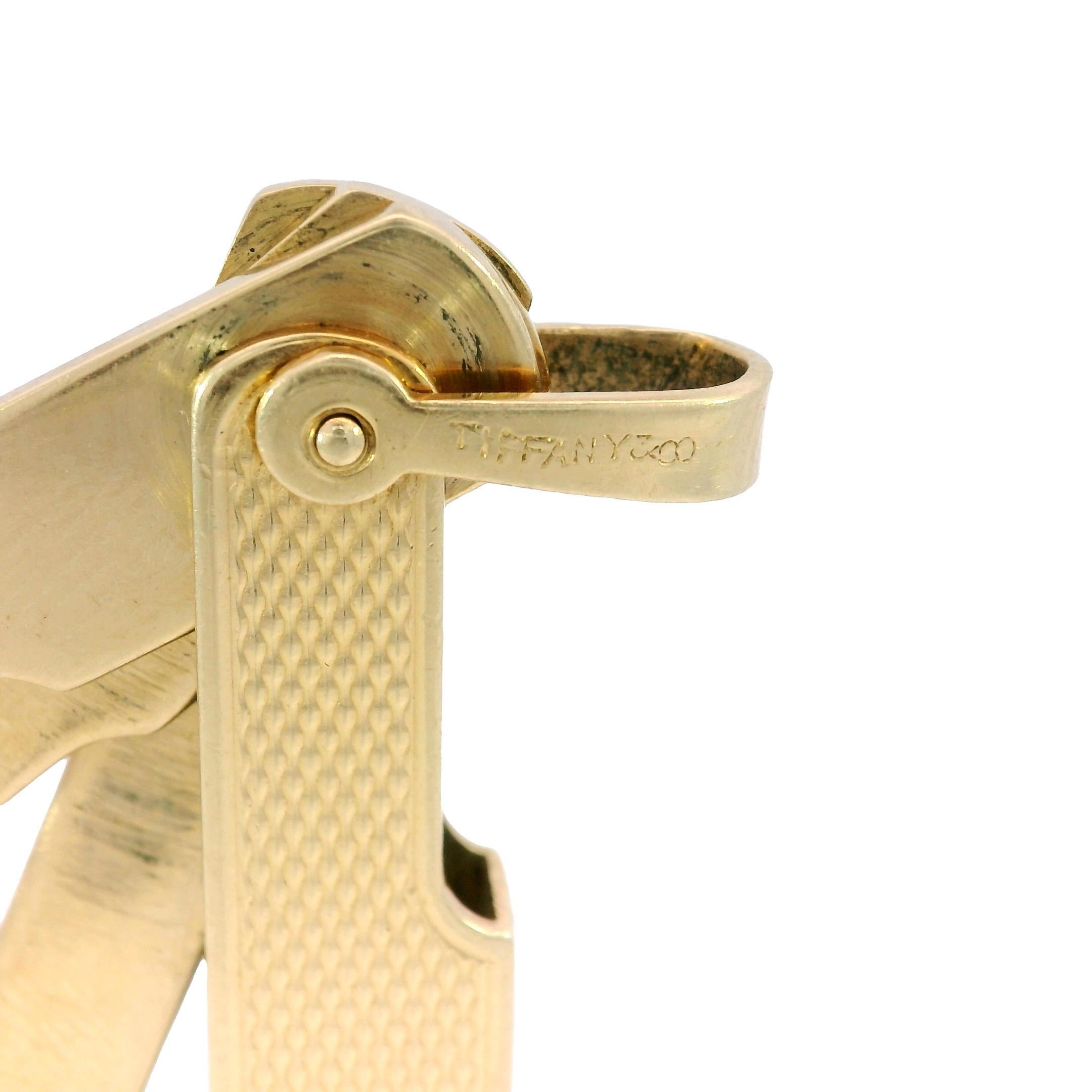 Women's Vintage Tiffany & Co. Pipe Cleaner Tool 14K Yellow Gold For Sale