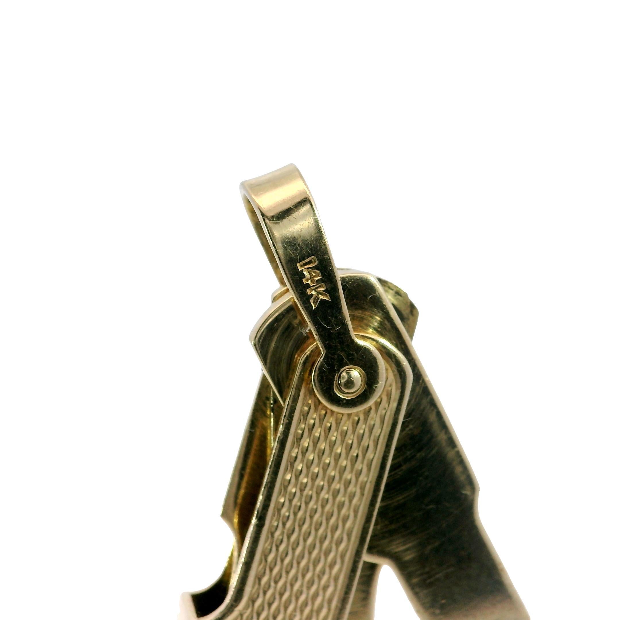 Vintage Tiffany & Co. Pipe Cleaner Tool 14K Yellow Gold For Sale 3