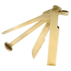 Vintage Tiffany & Co. Pipe Cleaner Tool 14K Yellow Gold