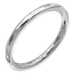 Vintage Tiffany & Co. Platinum Wedding Band Ring Size 5