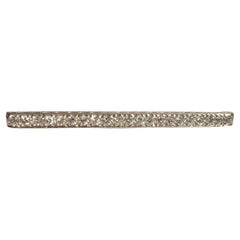 Vintage Tiffany & Co Platinum Diamond and 18k Gold Bar Brooch