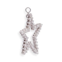 Vintage Tiffany & Co. Platinum Diamond Star Pendant with 3.01 cts, 1979