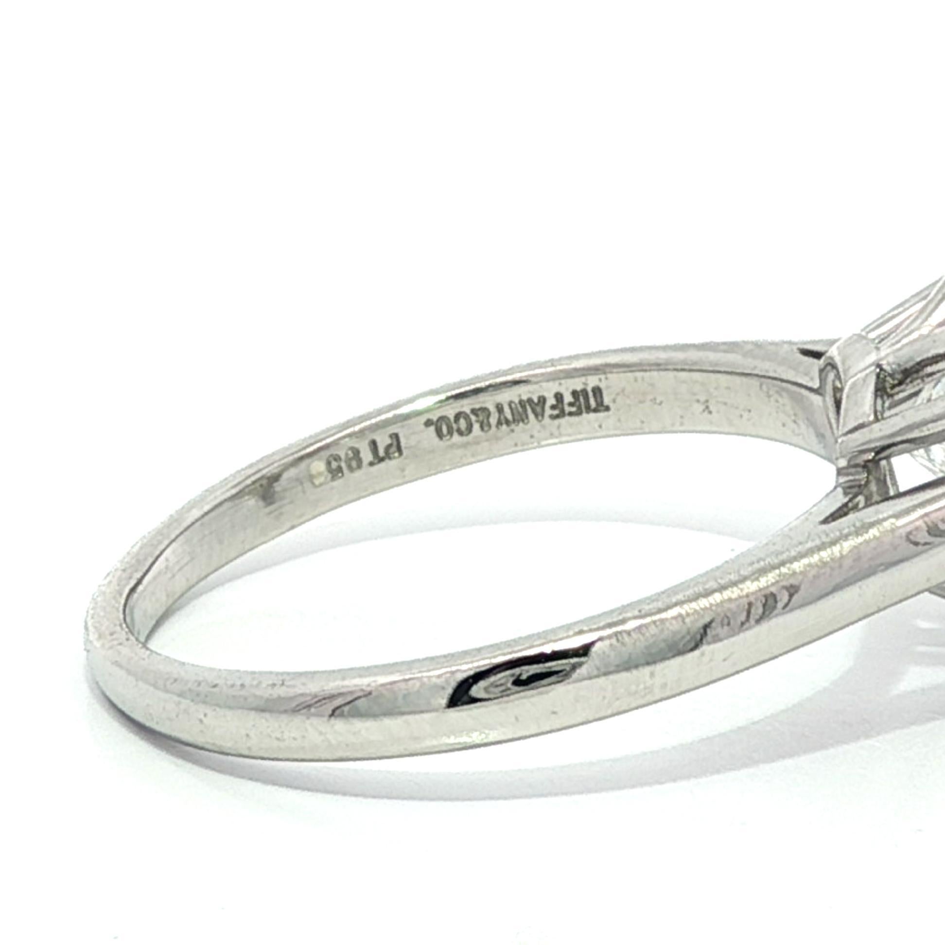 Tiffany & Co. d'epoca. Anello solitario in platino GIA con diamante a cuore brillante 3,03 in vendita 9