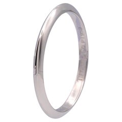 Vintage Tiffany & Co. Platinum Knife-Edge Wedding Band Ring 1.8mm
