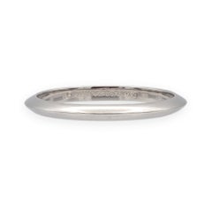Vintage Tiffany & Co. Platinum Knife-Edge Wedding Band Ring 2 mm Size 6