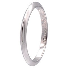 Vintage Tiffany & Co. Platinum Knife-Edge Wedding Band Ring