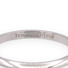 Vintage Tiffany & Co. Platinum Knife-Edge Wedding Band Ring Size 5.75