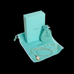 Weinlese Tiffany & Co. Taschenuhr an langer Goldkette