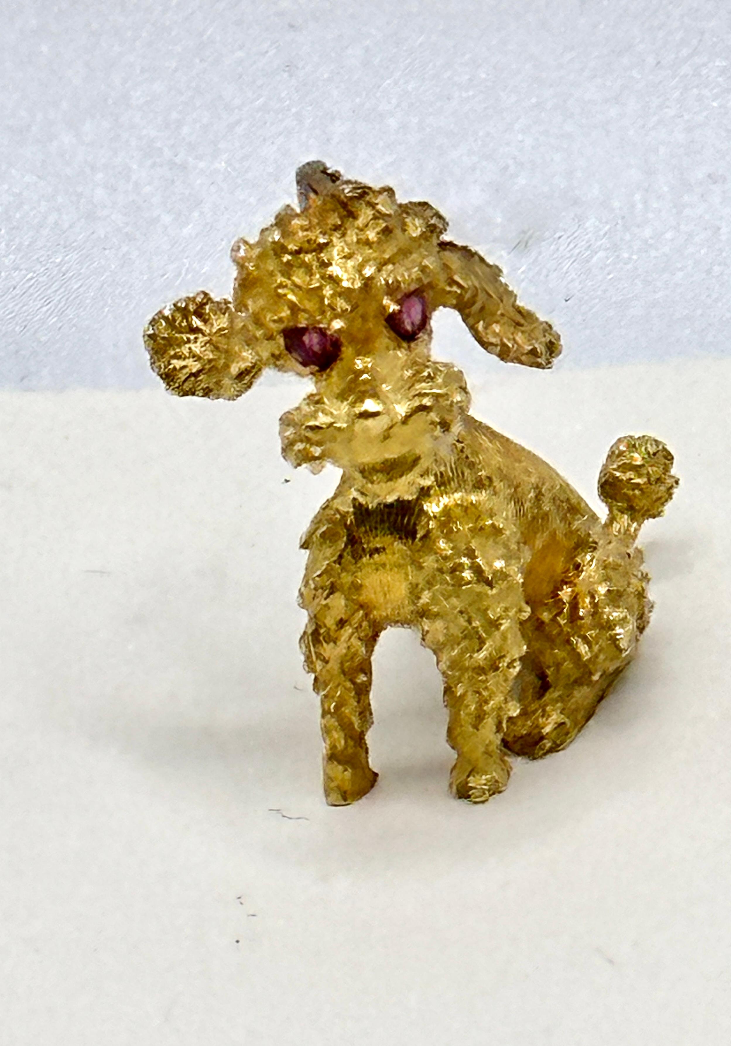 tiffany poodle brooch