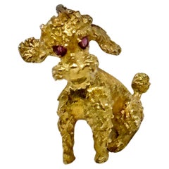 Used Tiffany &Co Poodle Brooch 