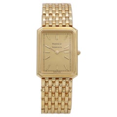 Vintage Tiffany & Co Portfolio Gold Plated Quartz Watch