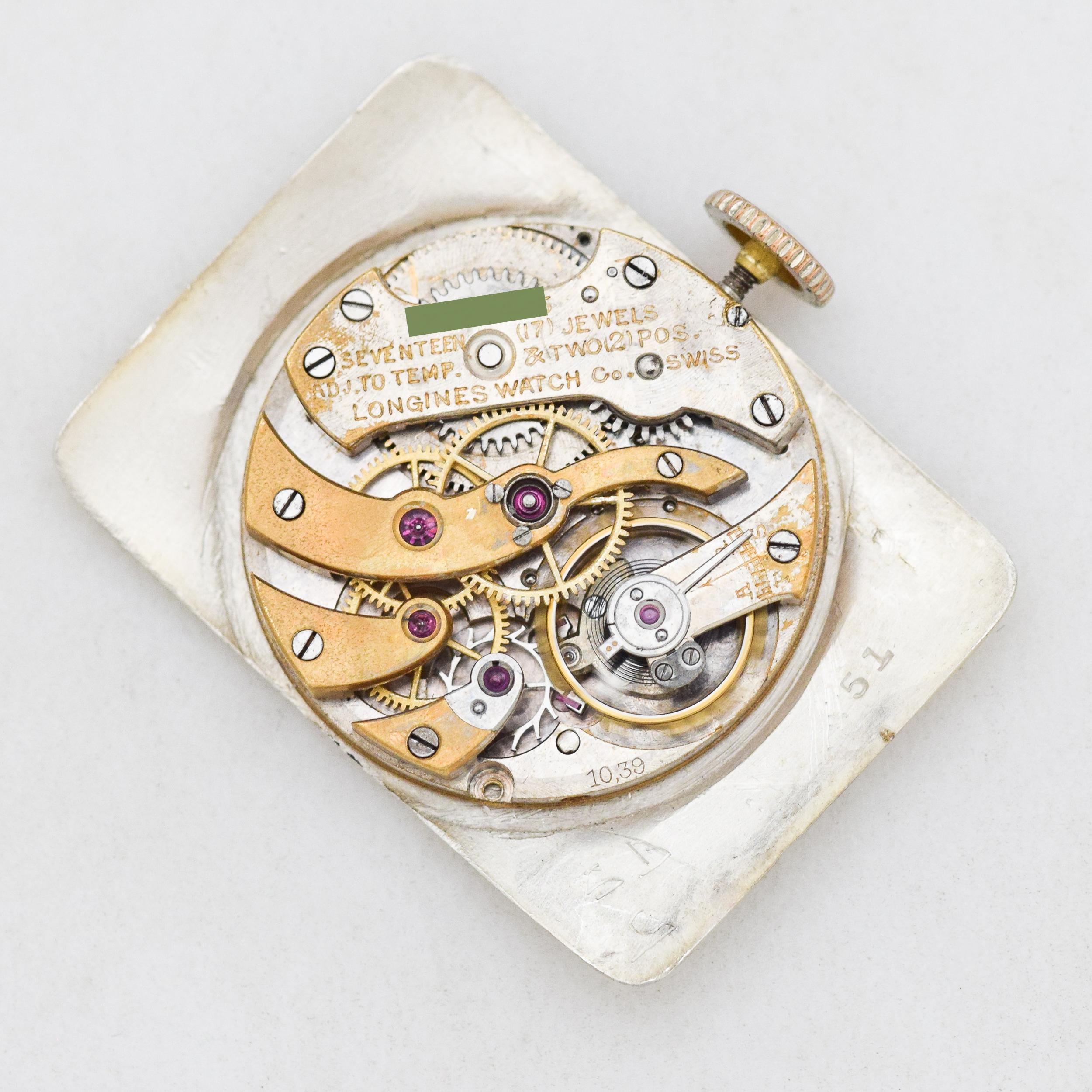 Vintage Tiffany & Co. Rectangular-Shaped 18 Karat Gold Watch, 1920s-1930s 5