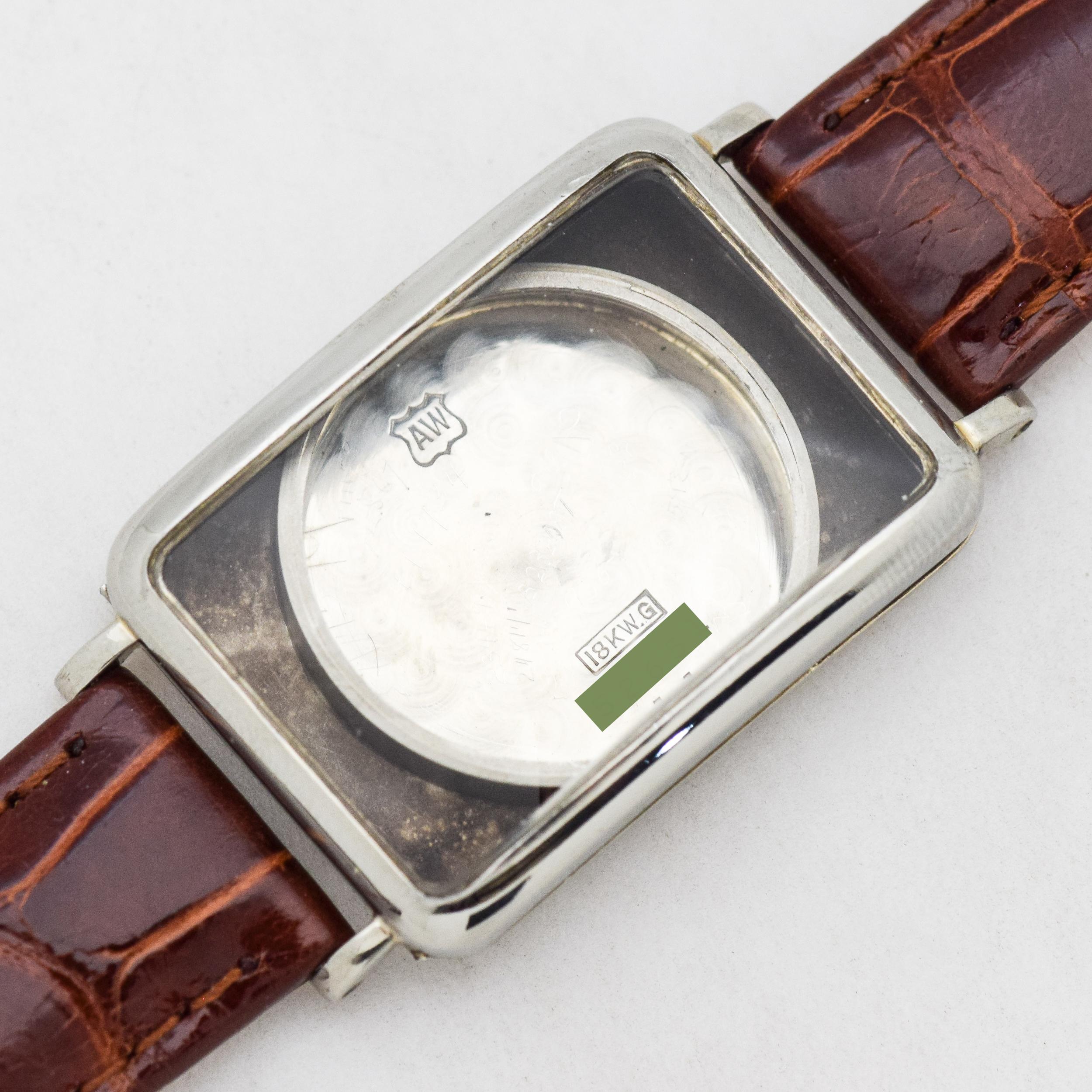Vintage Tiffany & Co. Rectangular-Shaped 18 Karat Gold Watch, 1920s-1930s 4