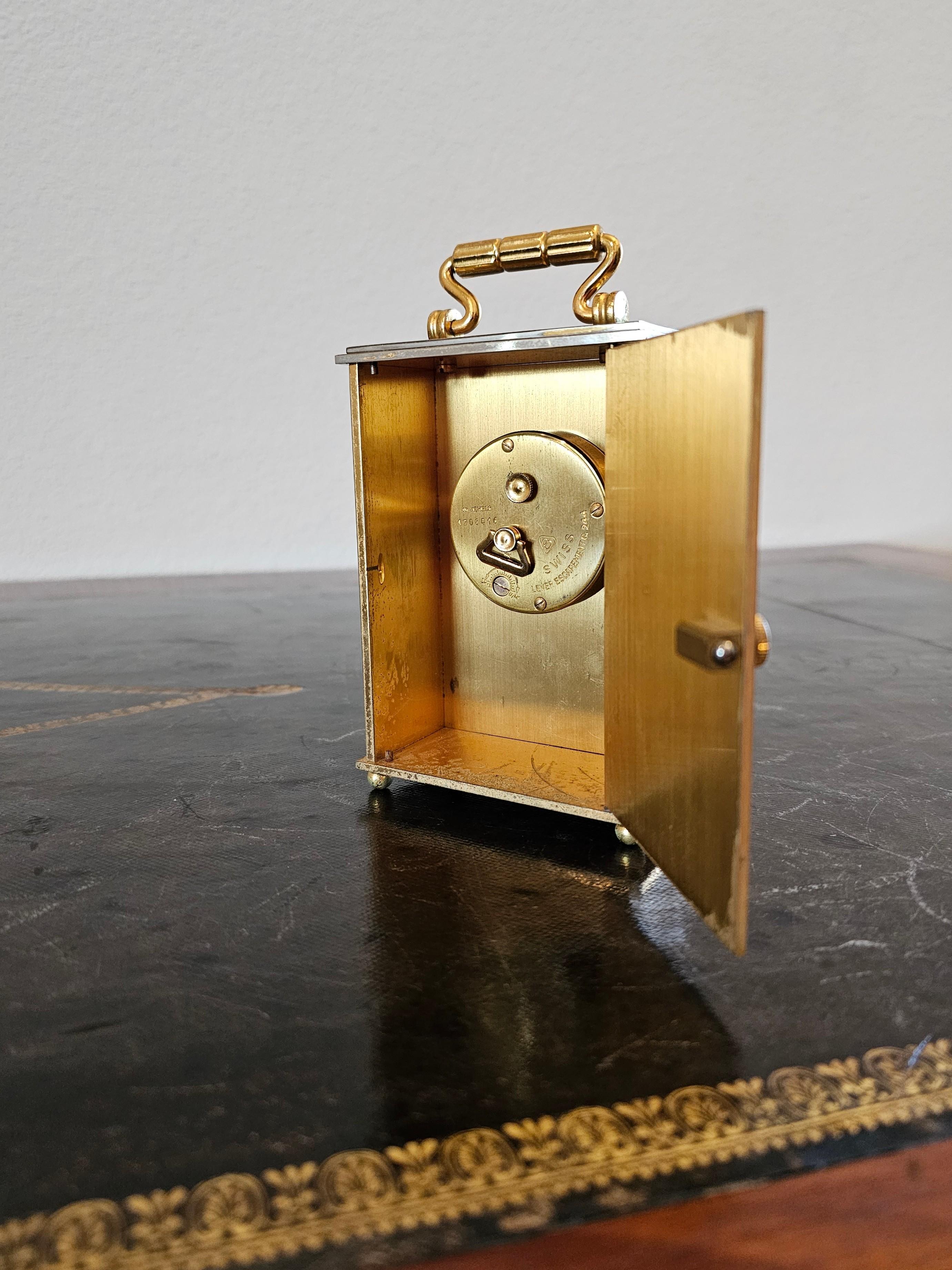 Vintage Tiffany & Co. Retailed 8-Day Carriage Clock 5
