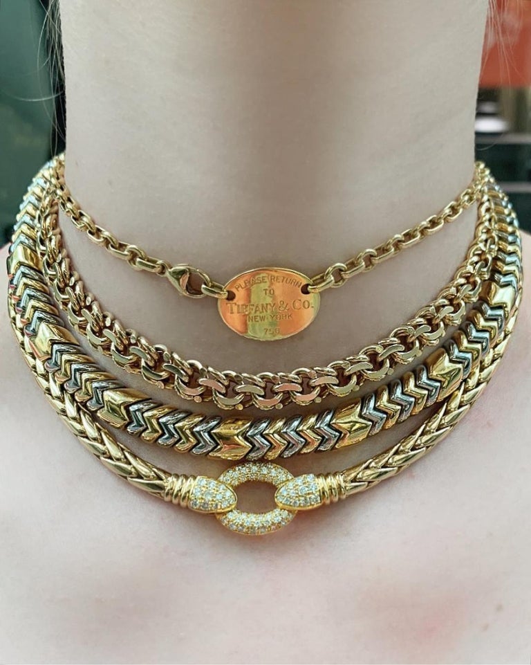 Tiffany and Co. Rope Chain Necklace in 14k Gold at 1stDibs tiffany