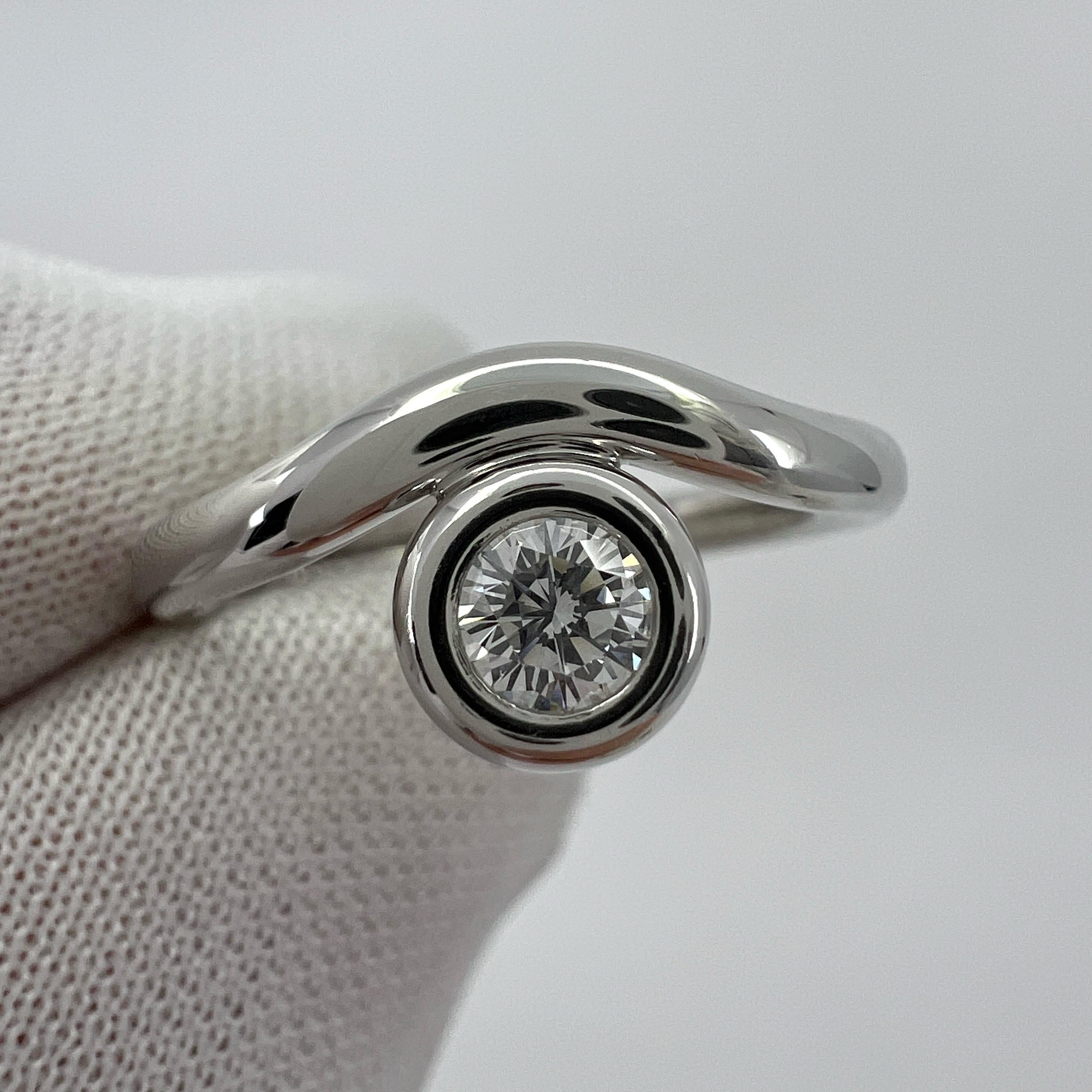 Vintage Tiffany & Co. Round Cut Natural Diamond Platinum Solitaire Ring.

A beautifully made platinum ring from the Tiffany & Co, set with an excellent quality round cut natural white diamond. Superb cut, clarity and colour - as to be expected by