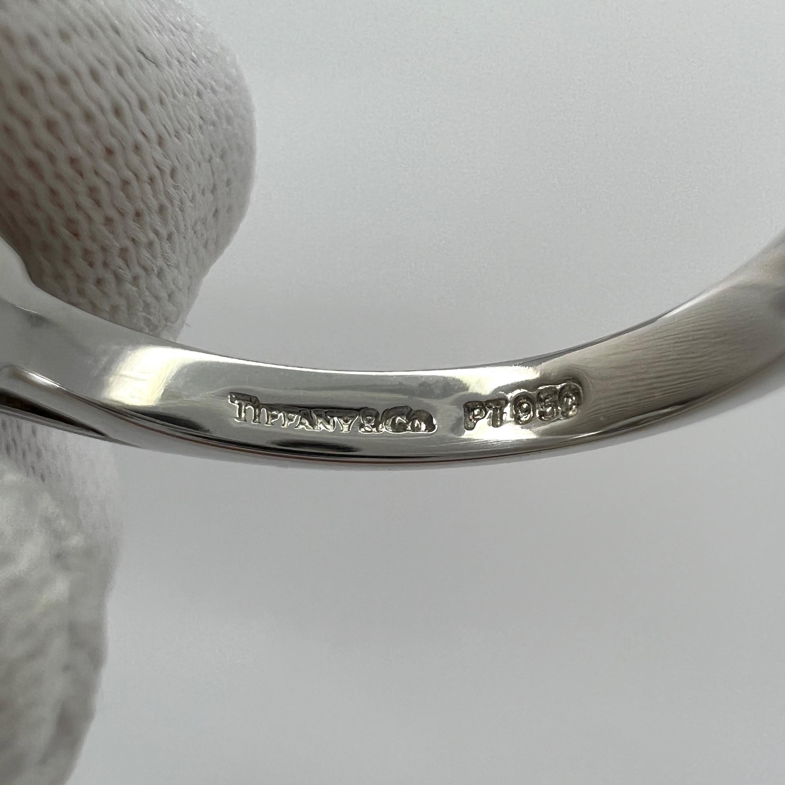 Vintage Tiffany & Co. Round Cut White Diamond Platinum Cluster Flower Ring For Sale 8