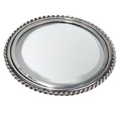 Vintage Tiffany & Co. Round Sterling Silver Hand Mirror
