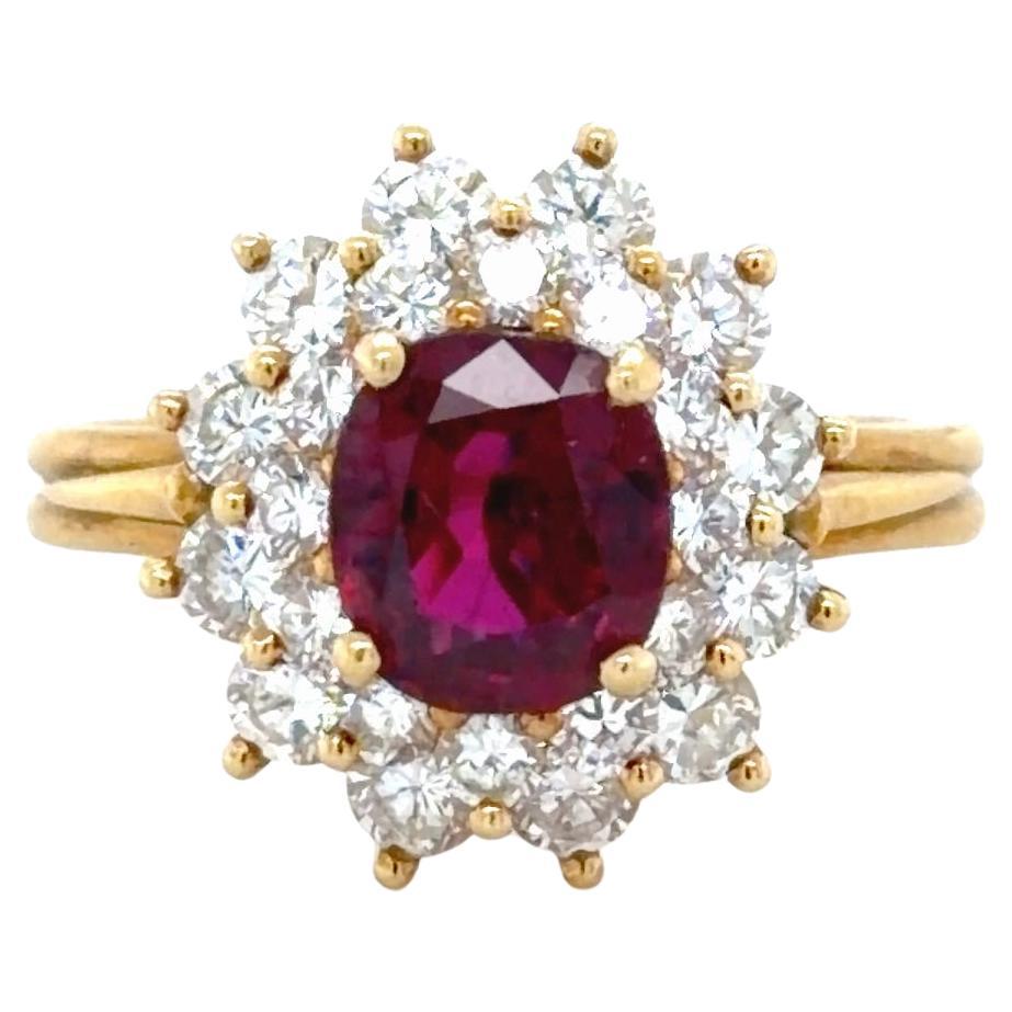 Vintage Tiffany
Co., Ruby and Diamond Ring, 18K
