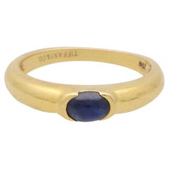 Vintage Tiffany & Co. Sapphire Band Ring Set in 18k Yellow Gold