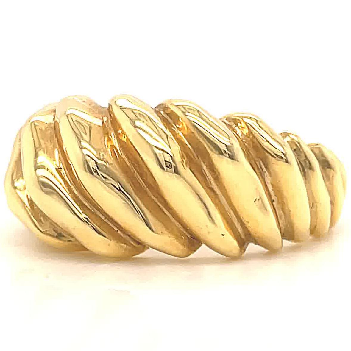 Women's Vintage Tiffany & Co. Schlumberger Twisted 18 Karat Gold Ring