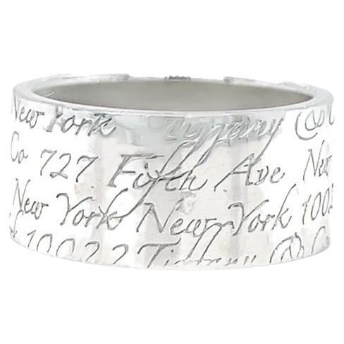 Vintage Tiffany & Co. Script Notes Band For Sale