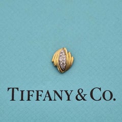 Vintage Tiffany & Co. Sculptural Pavé Diamond 18k Gold Pendant