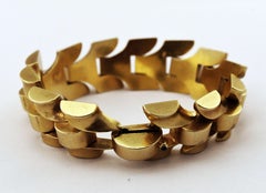 Vintage Tiffany & Co. Semi-Solid Yellow Gold Y Link Bracelet