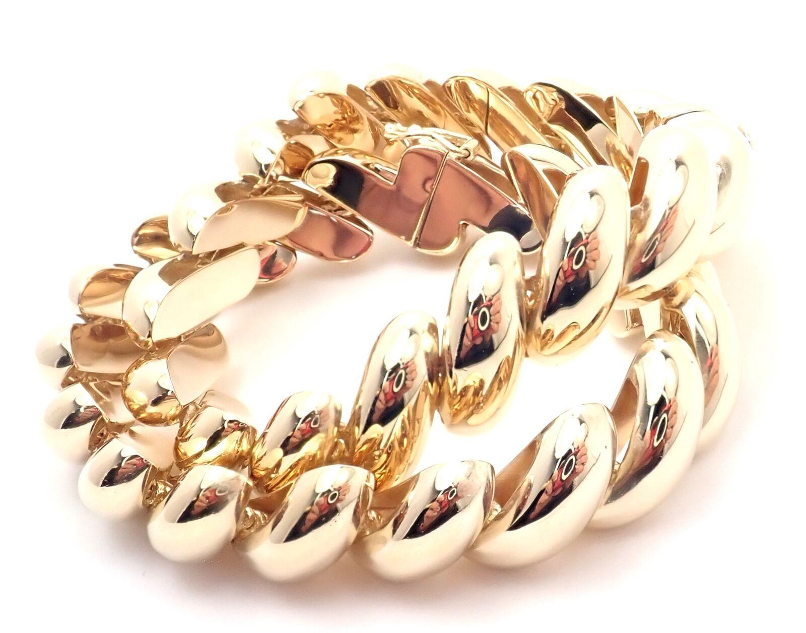 Tiffany & Co - Ensemble de deux bracelets vintage Macaroni San MarCo à maillons en or jaune Excellent état - En vente à Holland, PA