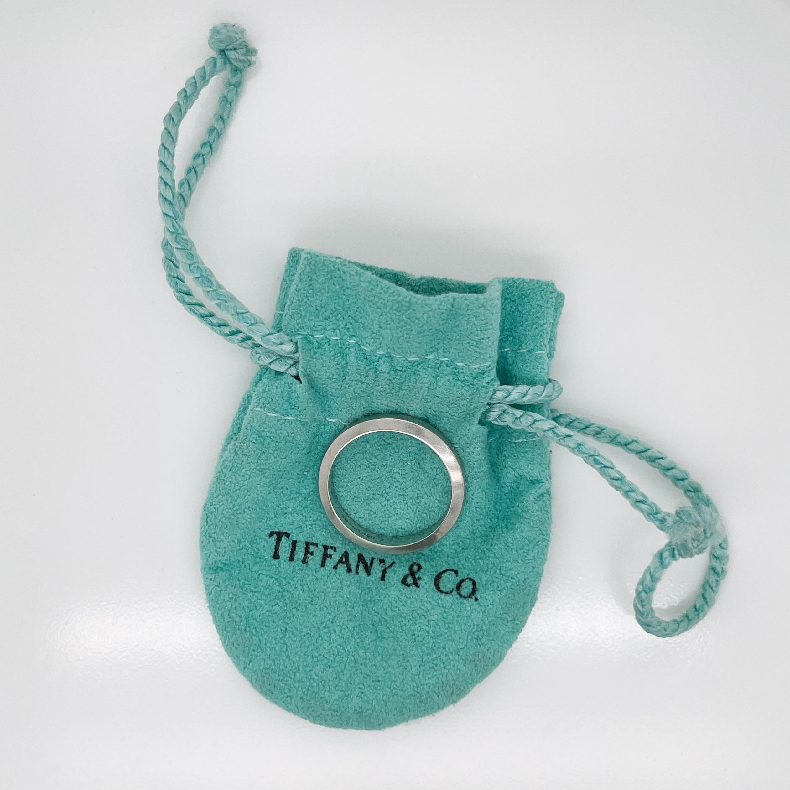 Vintage Tiffany & Co. Platinum Band Ring For Sale 2