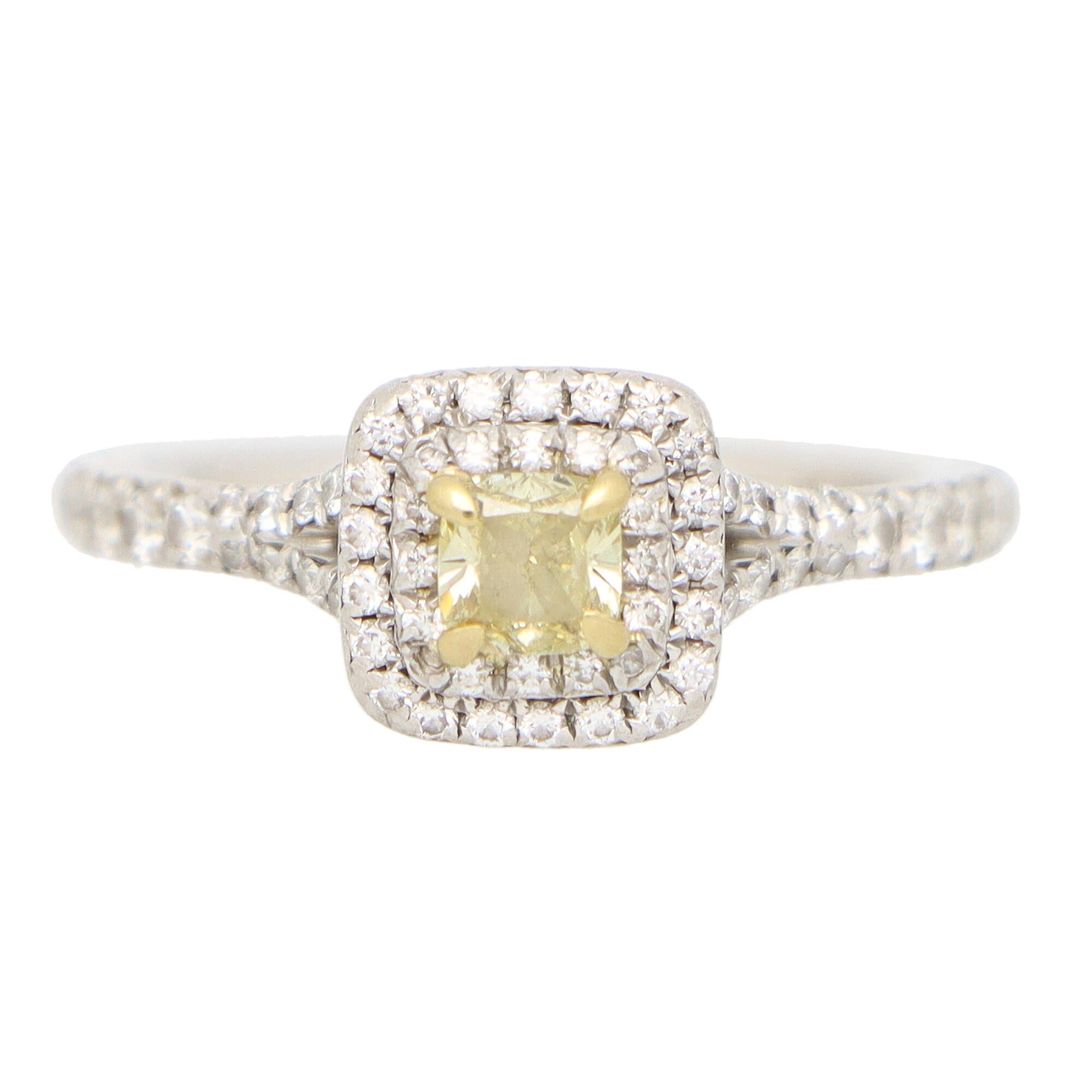 yellow diamond ring tiffany