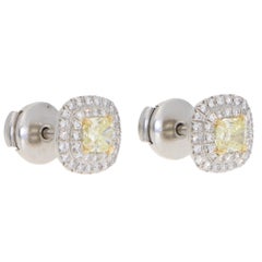 Vintage Tiffany & Co. Soleste Yellow Diamond Cluster Earrings