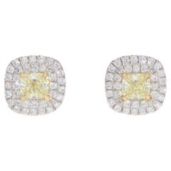 Vintage Tiffany & Co. Soleste Yellow Diamond Cluster Earrings