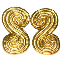 Tiffany & Co. d'epoca. Orecchini a spirale Spiro 1993