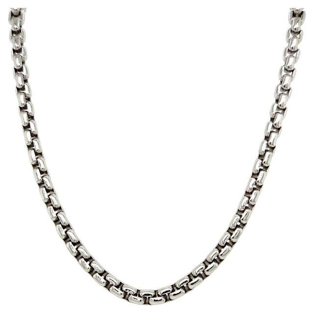 Square Chain Necklace at 1stDibs | long square necklace, square chains ...