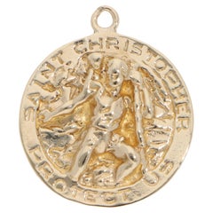 Vintage Tiffany & Co. St. Christopher Pendant in Yellow Gold