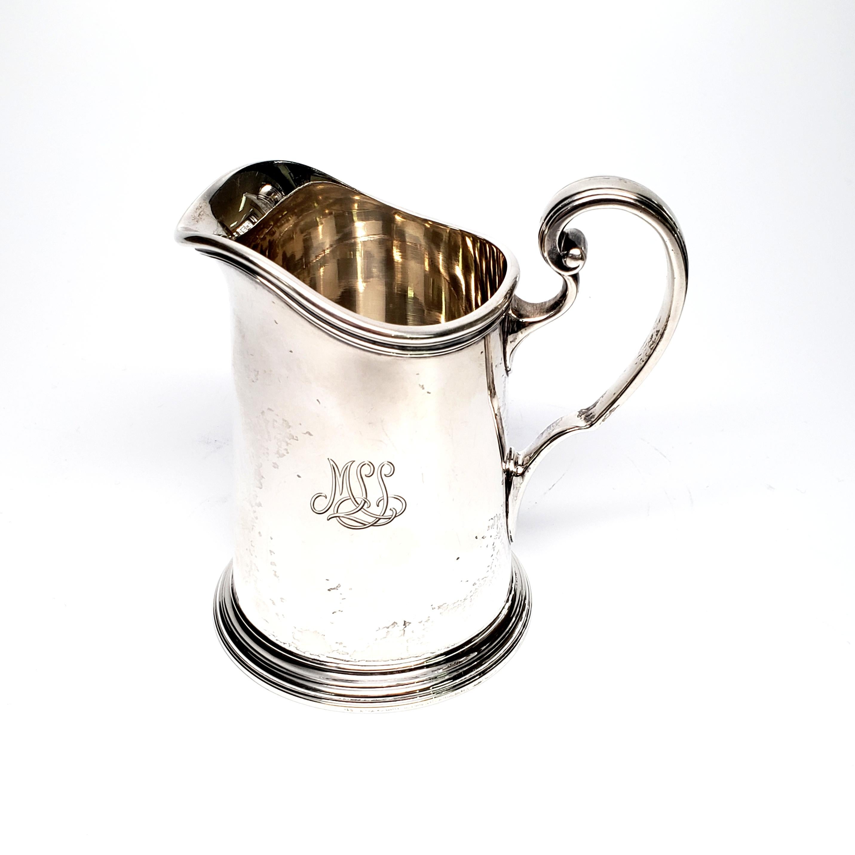 20th Century Vintage Tiffany & Co. Sterling Silver 3 Piece Coffee Set, with Monogram For Sale