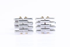 Vintage Tiffany & Co. Sterling Silver And 18ct Gold Cufflinks